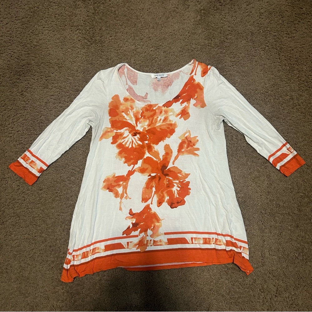 floral tee, large